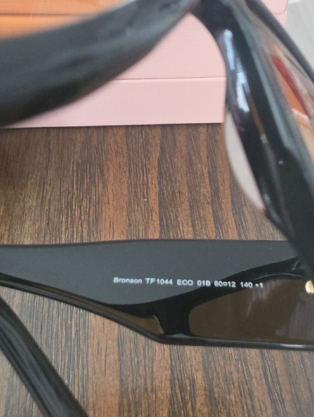 Tom Ford Black Shield Sunglasses with Brown Lenses - Picture 3 of 8